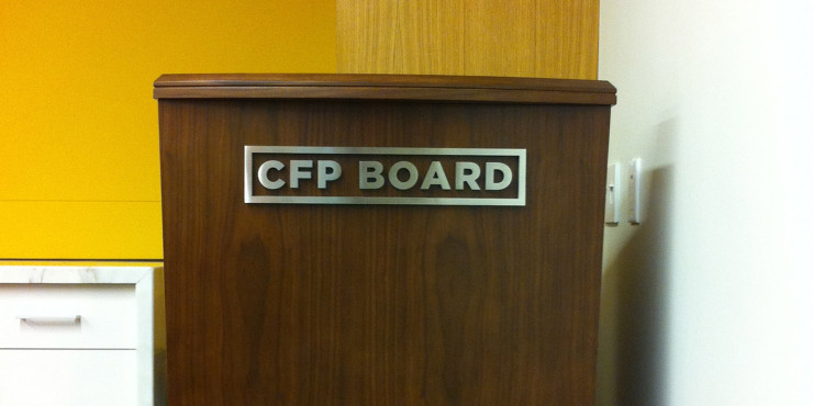 CFP Podium 3D lettering