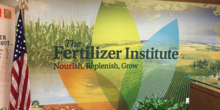 The Fertilizer Institute Reception area sign
