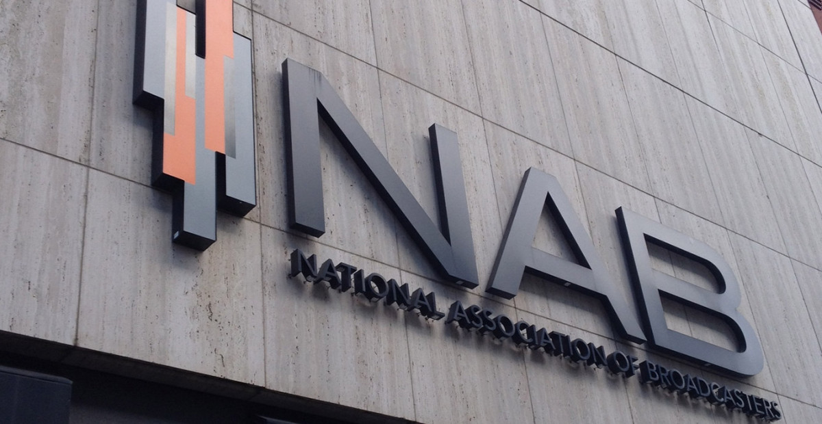 National Association of Broadcasters - Outdoor dimensional letter sign