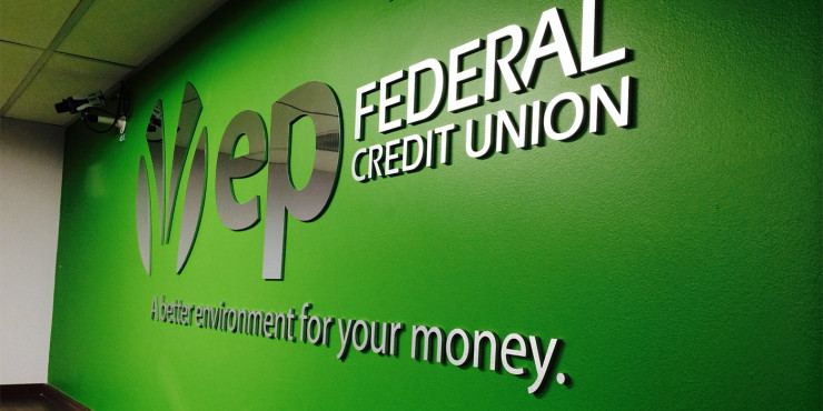 EP Federal Credit Union 3D letters