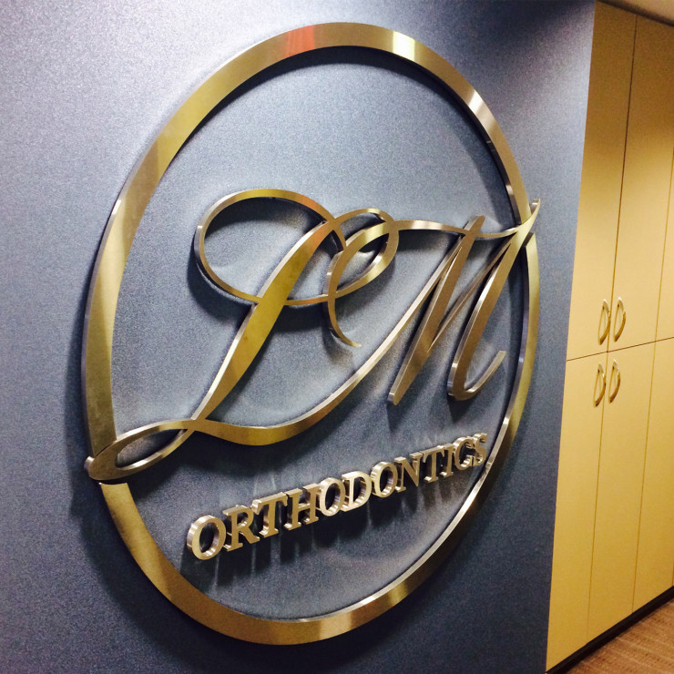 LM Orthodontics - Dimensional Letters Interior sign