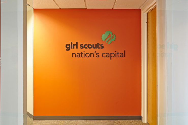 Girl Scouts nation's capital 3D letters