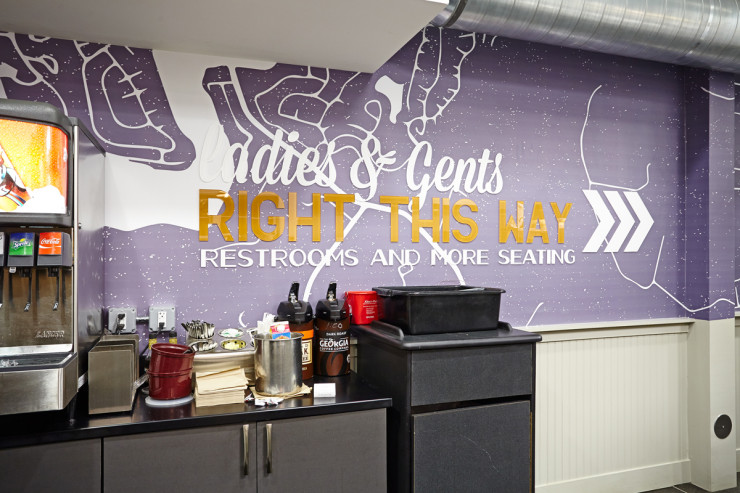 Rex's Downtown Grill - wall signage, 3D lettering